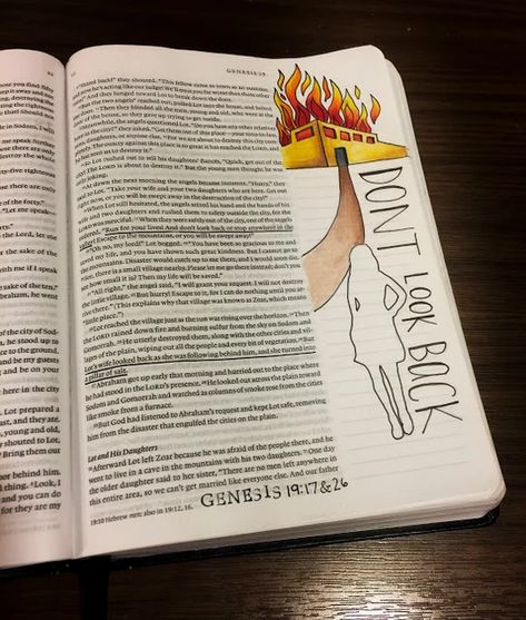 Jesus Journal Ideas, Pillar Of Salt, Genesis 19, Bible Lettering, Scripture Doodle, Creative Bible, Bible Drawing, Bible Journaling Ideas Drawings, Bible Doodling