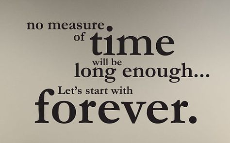 Twilight quote "No measure of time will be long enough...Lets start with forever." Wall Art Vinyl Decal Edward Jacob Bella on Etsy, $15.98 No Measure Of Time Will Be Long Enough, Quotes From Twilight, Twilight Tattoos, Twilight Art, Romantic Pick Up Lines, Relationships Tips, Twilight Quotes, Twilight Edward, Twilight Photos