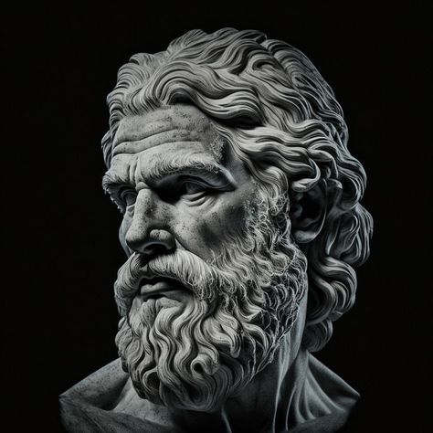 Epictetus Statue, Seneca Statue, Epictetus Tattoo, Seneca Tattoo, Stoicism Tattoo, Stoicism Art, Stoic Art, Evolution Tattoo, Greek Mythology Statue