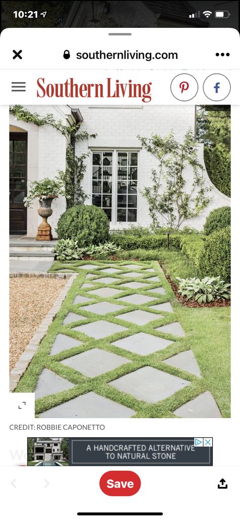 French Country Landscaping, Zoysia Grass, Paver Designs, Stone Walkway, Have Inspiration, Country Landscaping, Home Landscaping, Garden Pathway, Decor Minimalist