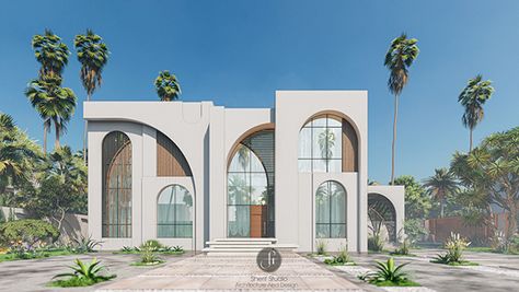 Modern Moroccan Architecture, Minimalist Villa, Design Exploration, Architecture Design Sketch, Modern House Facades, House Arch Design, Modern Exterior House Designs, Architecture 3d, Architecture Building Design