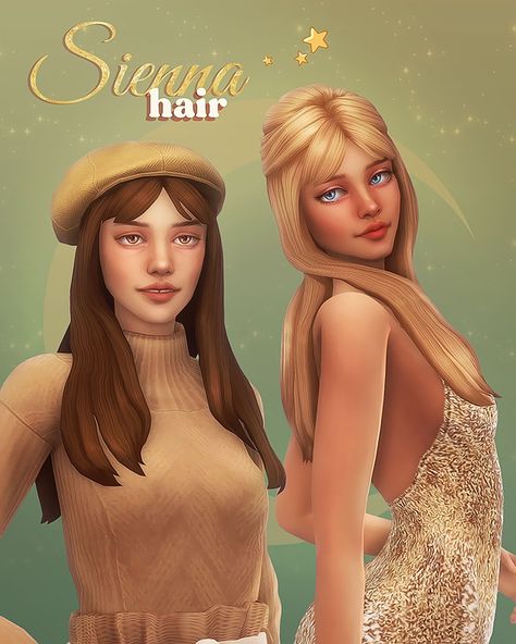 Maxis Match Long Hair, Sims 4 Decades Challenge, Cc Folder, Cc Hair, Pelo Sims, The Sims 4 Packs, Sims 4 Mm Cc, Play Sims, Sims 4 Mm