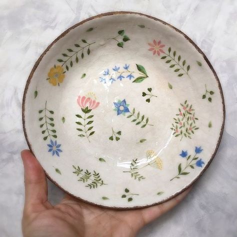 Painted Ceramics, Hand Painted Ceramics, A Bowl, Beautiful Hand, Hand Painted, Bowl, Ceramics, Paint, Flowers