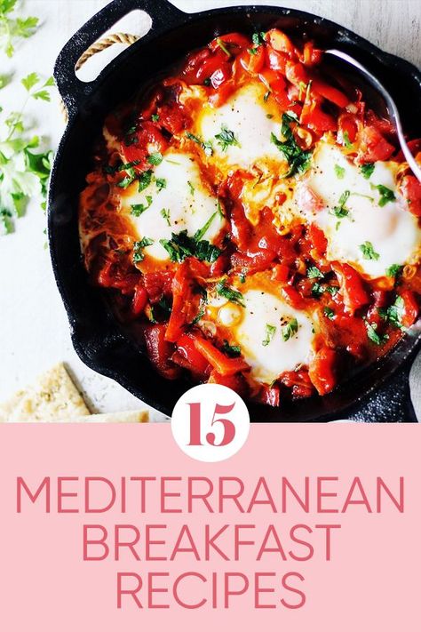 What are you supposed to eat for breakfast on the Mediterranean diet? Look no further than these Mediterranean diet breakfast recipes that work for any day of the week...even for dinner! #breakfastrecipes #mediterraneanbreakfast Mediterranean Cooking For One, Mediterranean Breakfast On The Go, Easy Mediterranean Recipes Breakfast, Meditteranean Diet Breakfast, Mediteranian Breakfast Ideas, Mediterranian Diet Breakfast Ideas, Mediteranian Diet Breakfast, Medeteranian Breakfast Ideas, Meditranian Meals Breakfast