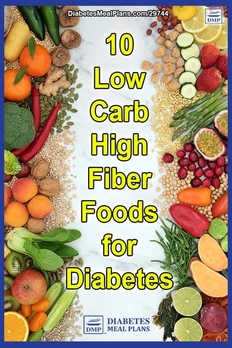 10 Low Carb High Fiber Foods for Diabetics High Fiber Foods List, Best High Fiber Foods, Fiber Foods List, Foods For Diabetics, High Fiber Low Carb, High Fiber Snacks, Fiber Fruits, Low Carb Food List, Healthy Fiber