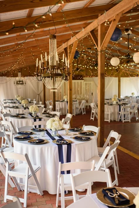 A Nautical Coast Guard Wedding at Cross Creek Ranch in Dover, FL - The Celebration Society Nautical Decor Wedding, Coast Guard Wedding, Nautical Theme Wedding, Beach Wedding Decorations Reception, Marine Wedding, Gold Chargers, Nautical Wedding Theme, Rustic Elegant Wedding, Chicago Wedding Venues