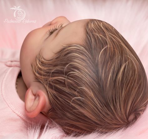 Baby Doll Hair, Reborn Art, Doll Reborn, Rock A Bye Baby, Baby Reborn, Belly Painting, Hair Patterns, Penteado Cabelo Curto, Hair Painting