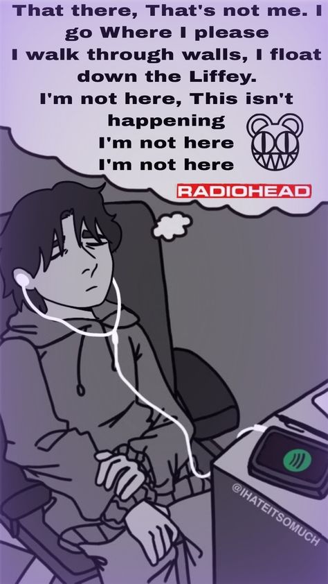 Credits for: @IHATEITSOMUCH Lyrics from: How To Disappear Completely - Radiohead (from the album Kid A) How To Disappear Completely Radiohead, How To Disappear Completely, Radiohead Lyrics, Funny Lyrics, How To Disappear, Kid A, Radiohead, The Album, Brain