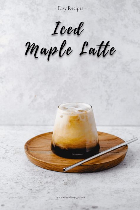 Maple Sea Salt Latte, Salted Maple Latte, Maple Syrup Coffee Recipes, Maple Latte Recipe, Cold Oats, Maple Latte, Iced Latte Recipe, Coffee Lattes, Family Meal Prep