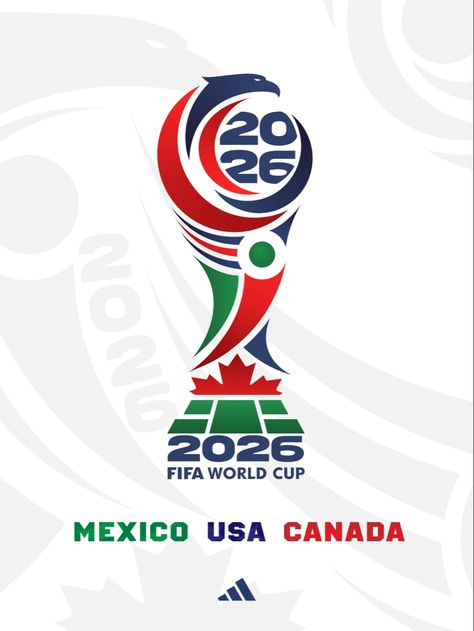 Concept Concepto Logo Mundial Mexico Canada Idea logo World Cup 2026 Logo, Fifa Poster, Fa Logo, 2026 World Cup, World Cup Logo, Usa National Team, Idea Logo, Football Artwork, Logo Football