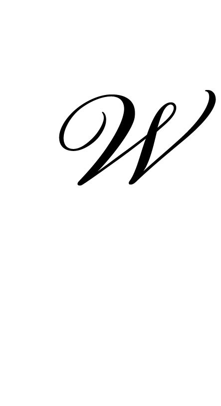 W Tattoo Letter Initial, W In Cursive, W Letter Tattoo, Lurcher Tattoo, W Tattoo Letter, Winnie Tattoo, Different Fonts For Tattoos, Cursive W, Est Tattoos