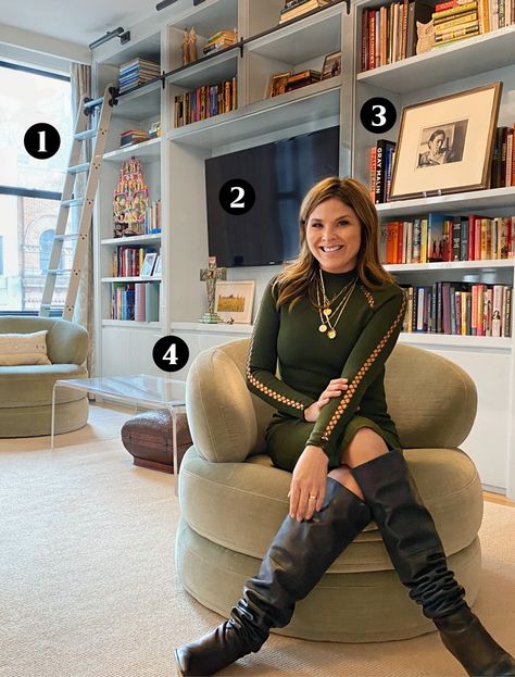 Jenna Bush Hager Style, City Living Room, Laura Bush, Bush Family, Jenna Bush Hager, Jenna Bush, Scott Brothers, Comfy Living Room, Interesting People