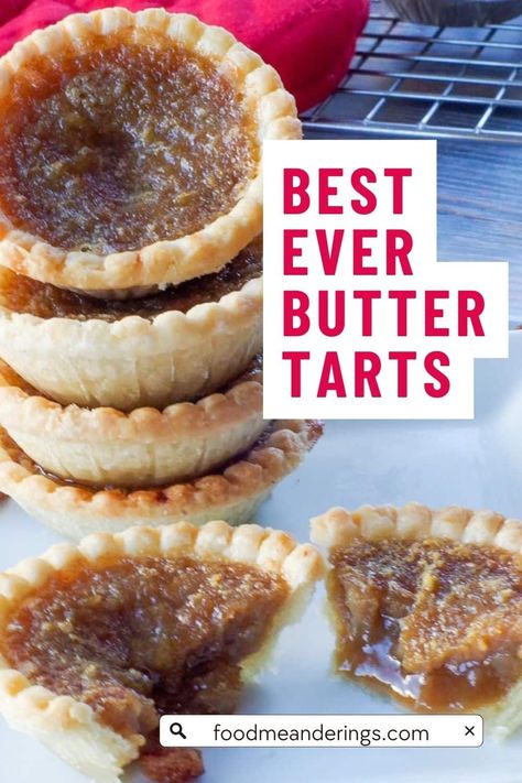 This Canadian Butter Tart is the best butter tart recipe you'll ever find because it's simple, delicious and can be made in under 20 minutes with store-bought tart shells (or homemade no fail pastry). And if you like butter tarts without raisins then there is a pecan butter tart option too