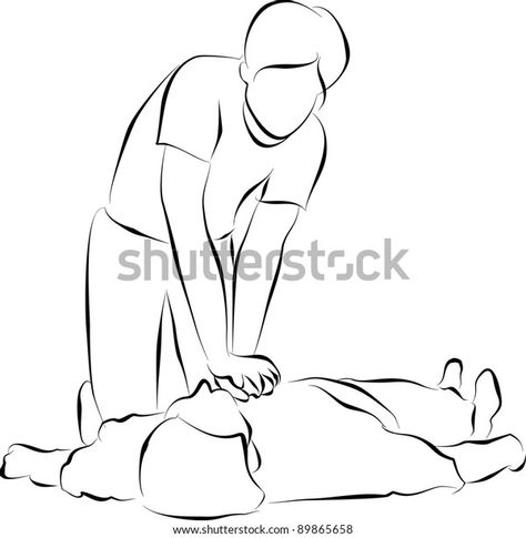 Cardiopulmonary Resuscitation Cpr Stock Illustration 89865658 | Shutterstock Cpr Funny, Cardiopulmonary Resuscitation, Science Signs, Poses Reference, Background Remover, Travel Brochure, Schedule Design, Cpr, Color Palette Generator