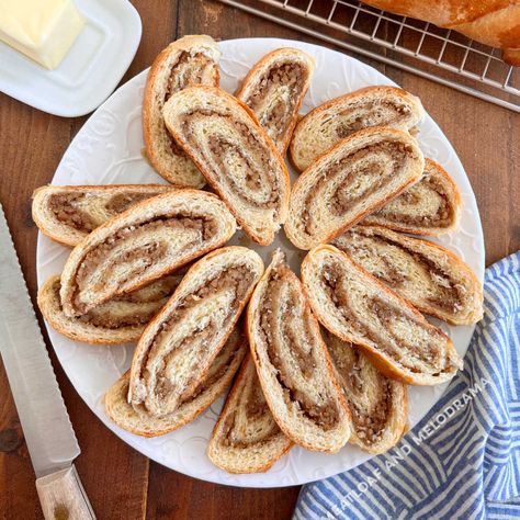 Grandma's Nut Roll Recipe makes a delicious sweet bread filled with ground walnuts. Homemade Slovak nut rolls are perfect for the holidays and traditional for both Christmas and Easter. Slovak Nut Roll Recipe, Walnut Roll, Recipe Meatloaf, Nut Roll Recipe, Nut Roll, No Bake Banana Pudding, Pumpkin Muffins Easy, Nut Rolls, Homemade Soup Recipe