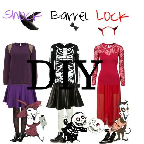 Cosplay inspiration for characters Lock Shock and Barrel from the Nightmare Before Christmas! Elf Costume Ideas, Disney Closet, Diy Lock, Lock Shock And Barrel, Disney Outfits Women, Outfit Disney, October Outfits, Disney Themed Outfits, Xmas Elf