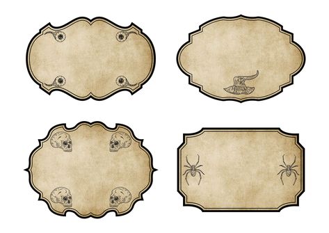 Blank Potion Labels Free Printables, Halloween Bottle Labels Free Printable, Potion Labels Free Printables, Blank Labels Printables Free, Potion Bottle Labels Printable Free, Witchy Labels, Blank Apothecary Labels, Potions Labels, Halloween Labels Free