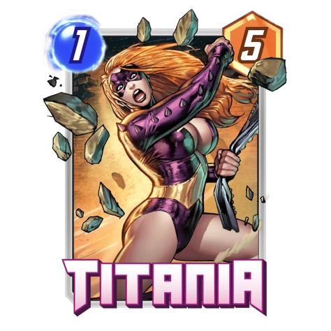 Titania - Marvel Snap - snap.fan Titania Marvel, Marvel Snap, Univers Marvel, Cool Deck, Marvel Villains, Superhero Art, Marvel Legends, X Men, Marvel Dc