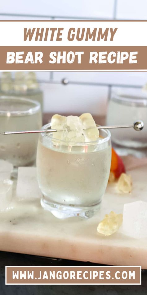 In this blog we will look at a white gummy bear shot recipe which you can use at your next party. #WhiteGummyBearShotRecipe #Recipes White Gummy Bear Drink, White Gummy Bear Shot, Gummy Bear Drink, Gummy Bear Shots, White Gummy Bear, Fruity Shots, Easy Christmas Drinks, Vodka Gummy Bears, Bear Drink