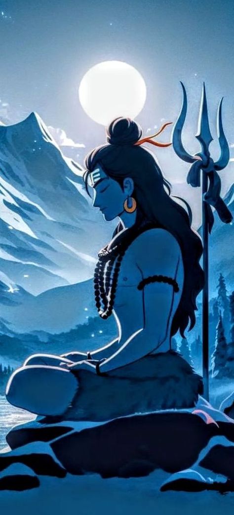 Shiva, Avatar, Moon, Wallpapers