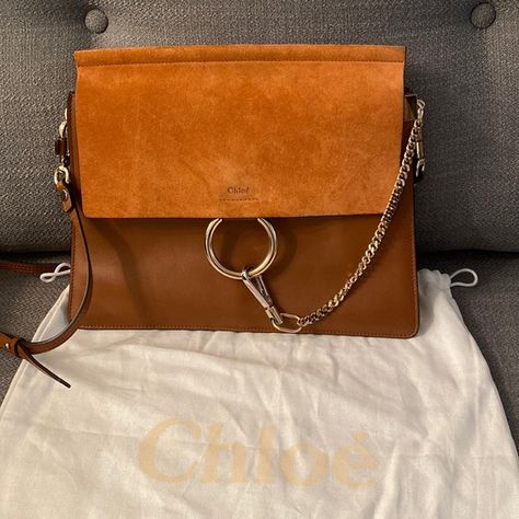 Chloe Medium Faye Bag in Brown Faye Bag, Chloe Handbags, Chloe Faye, Chloe, Shoulder Bag, Brand New, Plus Fashion, Outfit Inspo, Jeans Shoes