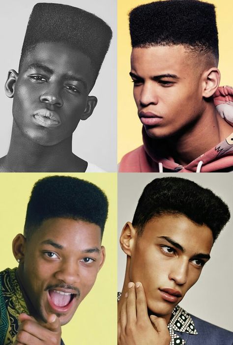 1980s, 1990s flattops 1980s Mens Hair, Latino Hairstyles, 1980s Black Hairstyles, 90s Men Hairstyles, 80s Men Hairstyles, Oc Art Challenge, 1980 Hairstyles, Blackmen's Haircuts, Hairstylist Ideas