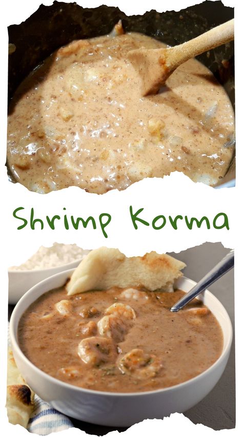 Indian Sea Food Recipes, Korma Recipe, Recipes With Naan Bread, Date Night Recipes, Easy Shrimp, Curry Dishes, Special Dinner, Cooking For One, Cooking For Two