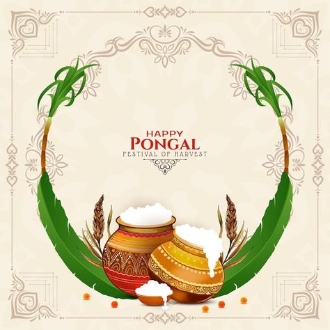 Free vector happy pongal south indian ha... | Free Vector #Freepik #freevector Pongal Drawing, Festival Background Design, Happy Pongal Wishes, Tamil Wishes, Pongal Festival, Pongal Celebration, Happy Pongal, Cherish Life, Festival Background