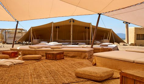 Catwalk Design, Bedouin Tent, Dior Cruise, Tent Living, Desert Living, Outdoor Theater, Glamping Site, Tent Design, Luxury Tents