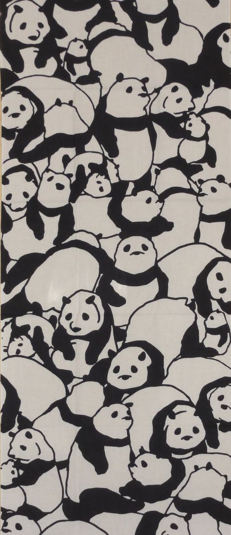 #pandas #patterns #animals #print #design #illustration #design #bears #black & #white #cute Art Et Illustration, Art And Illustration, Japanese Fabric, Japanese Design, Textile Patterns, Surface Pattern, 그림 그리기, Textures Patterns, Pattern Wallpaper