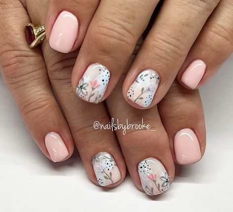 Spring Gel Nails, Spring Nail Ideas, April Nails, Manicure Gel, Gel Mani, Simple Gel Nails, Cute Gel Nails, Nails Only, Shellac Nails