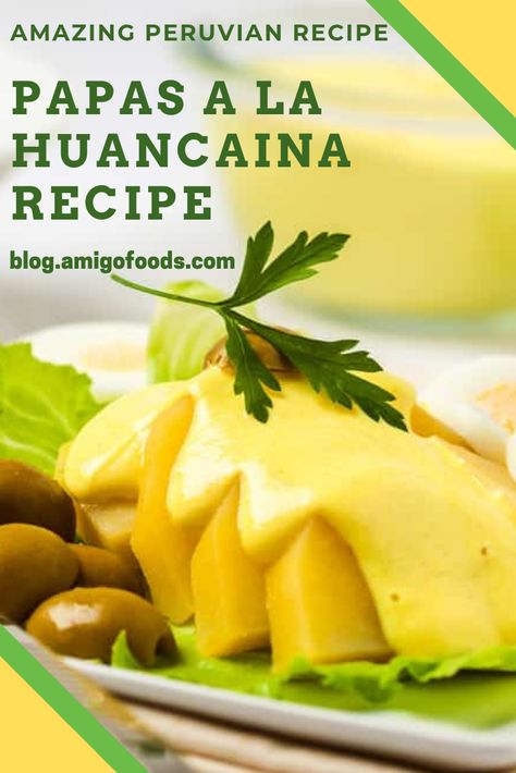 Peruvian Potatoes With Sauce, Papa Ala Huancaina Recipe, Peruvian Dishes Recipes, Peruvian Thanksgiving, Peruvian Side Dishes, Peruvian Recipes Authentic, Papa A La Huancaina Recipe, Huancaina Sauce Recipe, Peruvian Breakfast