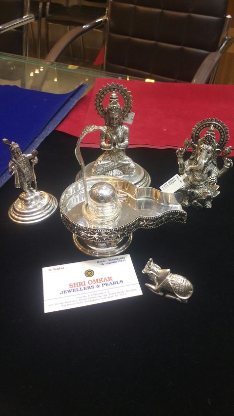 Shiv Parivar, Divine Spirit, Pooja Decor, God Idols, Pooja Items, Silver Pooja Items, Pooja Room Design, Goddess Decor, Silver Items