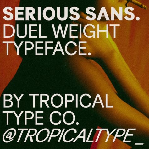 Serious Sans is a little bit cool and a little bit serious. And also seriously cheap! Like all Tropical Type fonts. #typography #typespecimen #lettering #fontdesign Serious Fonts, Type Fonts, Fonts Typography, Font Types, Fonts Design, Typography, Quick Saves