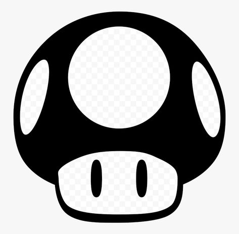 Mushroom Png, Mushroom Clipart, Black And White Logos, Black And White Art Drawing, Clipart Black And White, Mario Mushroom, Png Transparent, White Art, Transparent Png