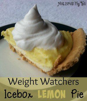 Icebox Lemon Pie, Weight Watchers Pie, Lemon Sour Cream Pie, Salad Recipe Ideas, Lemon Icebox Pie, Lemon Pie Recipe, Weight Watchers Dessert Recipes, Lemon Jello, Icebox Pie