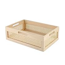 Wooden Baskets, Shelves Pantry, Keeping Rooms, Decorative Storage Bins, Storage Bins Organization, Baskets For Shelves, Pantry Kitchen, Pantry Wall, Display Basket