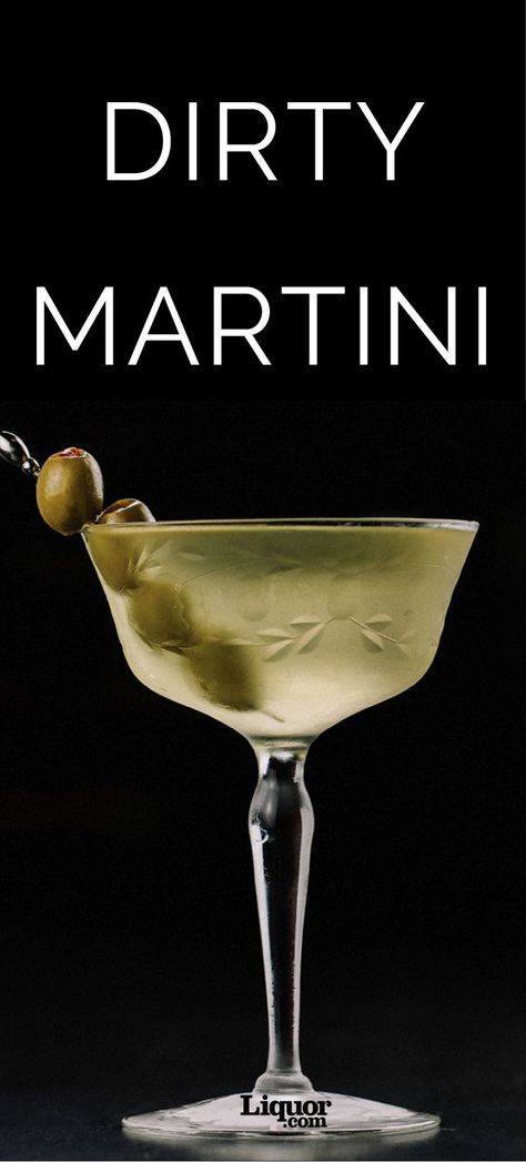 Dirty Martini Recipe, Olive Brine, Citrus Cocktails, Pretty Cocktails, Classic Martini, Martini Recipe, Martini Recipes, Champagne Cocktail, Dirty Martini