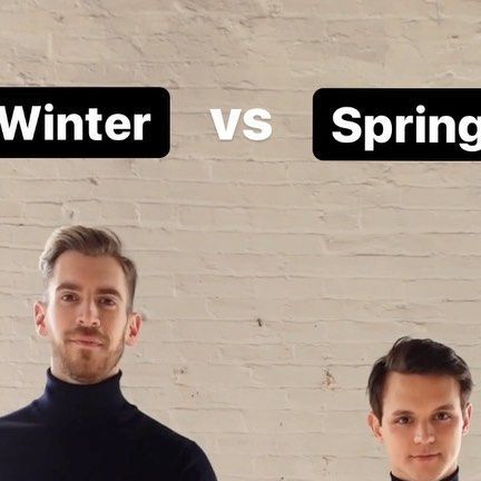 Hunter Vought on Instagram: "Swapping out our turtlenecks and flannels for crew necks and lighter fabrics for spring 😎. See below for full outfit details. #HVStyles #AdamGonon — Hunter’s 1st Outfit: Turtleneck: @sandrohomme Pants: @propercloth Adam’s 1st Outfit: Turtleneck: @expressmen Pants: @propercloth Sneakers: @suitsupply Watch: @seikoluxeusa Hunter’s 2nd Outfit: Sweater: @cosstores Pants: @propercloth Sneakers: @suitsupply Watch: @grandseikousa Adam’s 2nd Outfit: Sweater: @pet Hunter Vought, Hunter S, Outfit Details, Light Fabric, Turtle Neck, Crew Neck, Pet, Sneakers, Pants