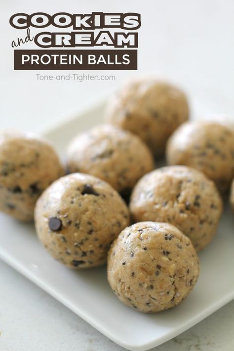 Shakeology Cookies And Cream Recipes, Herbalife Cookie Recipes, Herbalife Cookies And Cream Recipes, Herbalife Cookies And Cream, Herbalife Snacks, Cookies And Cream Protein, Herbalife Tips, Protein Balls Recipe, Protein Balls Healthy