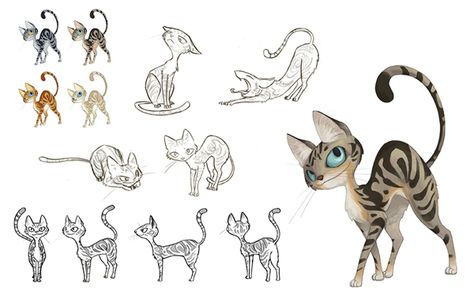 Cat Character Sheet on Behance Dog Turnaround, Cat Character Sheet, Disney Cat Characters, Coraline Characters, Cat Pose, Cartoon Sketches, Cat Character, Character Study, Character Sheet