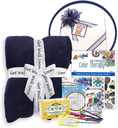 Get Well Soon Basket, Get Well Care Package, Get Well Baskets, Get Well Gift Baskets, Word Puzzle, Gift Baskets For Women, Get Well Wishes, Hospital Gifts, Plush Throw Blanket