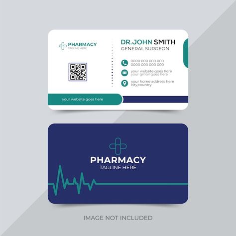 Medical Card Design, Pharmacy Business, Company Card, Medical Business Card, Medical Card, Hospital Marketing, Cartoon Body, Healthcare Business, Card Design Template