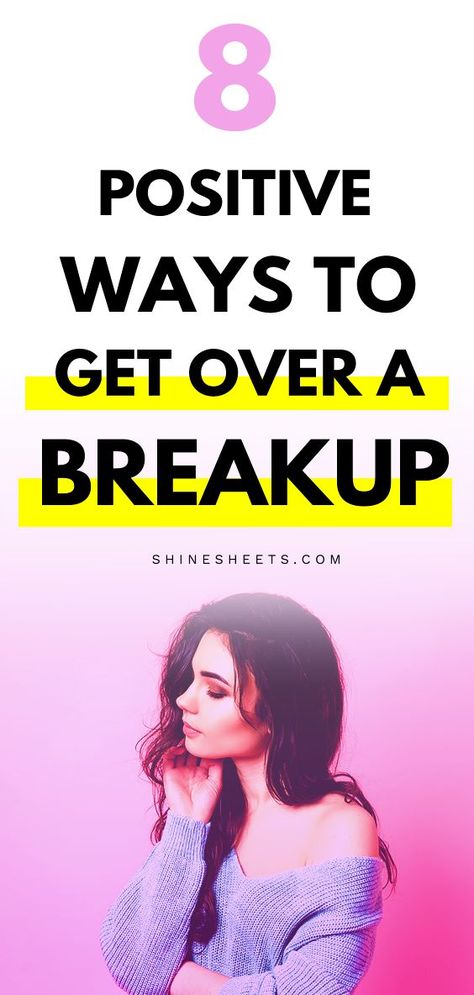 How to get over a breakup?.. It's not easy for sure, but there are a few ways to deal with it in a positive and healthy way. Here are 8 of the best tips on dealing with a breakup. | ShineSheets.com | How to deal with a breakup tips, get over a breakup tips moving on, how to get over your ex, how to get over someone, broken heart, heartbroken, stages of a breakup, break-up, breaking up tips, get through a breakup #relationships #breakup #getover #ex #movingon #moveon #mentalhealth #selfhelp #love Get Through A Breakup, Stages Of A Breakup, Dealing With A Breakup, Breakup Tips, Break Up Tips, Get Over Someone, Get Over A Breakup, Healing From A Breakup, Over A Breakup