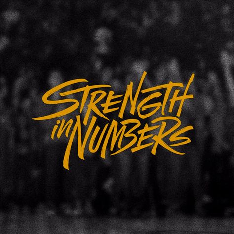 Showcase of Brush Lettering with Fast, Aggressive Strokes Strength In Numbers, Hand Lettering Logo, Bored Kids, Devil You Know, Kids Cuts, The Warriors, Love And Basketball, Script Lettering, Brush Font