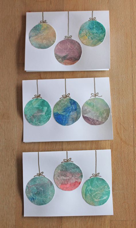 How to Make Watercolor Ornament Christmas Cards - Full Bloom CreativityFull Bloom Creativity Ornament Christmas Cards, Watercolor Christmas Ornaments, Make Christmas Cards, Kids Allergies, Holiday Cards Handmade, Christmas Card Ornaments, Craft Kids, Make Your Own Card, Color Crayons