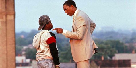 Lean On Me- #movieclassics Morgan Freeman as Joe Clark. Looks Hip Hop, Mean Girl Quotes, Undercover Cop, Lean On Me, Morgan Freeman, 200 Pounds, Lean On, Denzel Washington, Child Actors