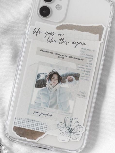 Homemade Phone Cases, Winter Stickers, New Semester, Study Vlog, Kpop Phone Cases, Diy Phone Case Design, Vintage Phone Case, Clear Phone Cases, Creative Iphone Case