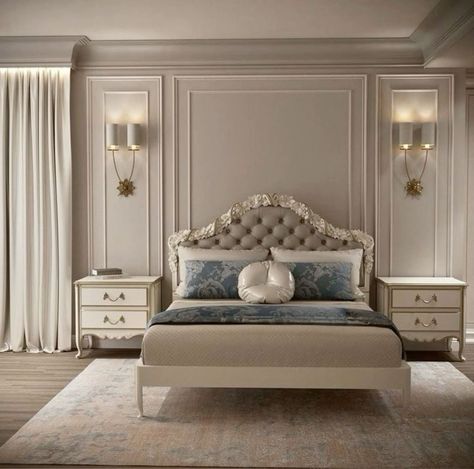 Classic Bedroom Design, Luxury Room Bedroom, Luxury Bedroom Master, Classic Bedroom, Bedroom Bed Design, Elegant Bedroom, Bedroom Furniture Design, Small Room Bedroom, Decor Home Living Room