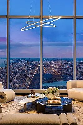 217 W 57th St #PH, New York, NY 10019 | Zillow Modern Classic Living Room Luxury, Neoclassical Interior Design Luxury, Birthday Wall Decoration, Penthouse In New York, Modern Classic Living Room, Penthouse Interior, Nyc Penthouse, Neoclassical Interior, Luxury Penthouse